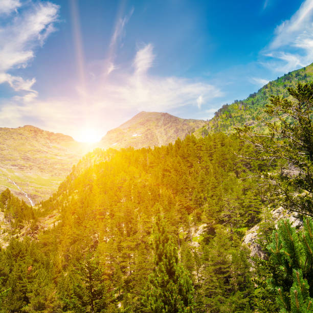 istock Picturesque mountain landscape and sunrise. 1472153428