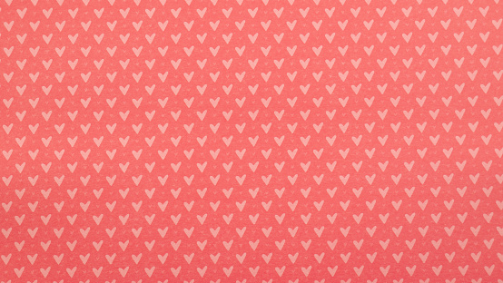 Little hearts on a red background. Equal repeating pattern