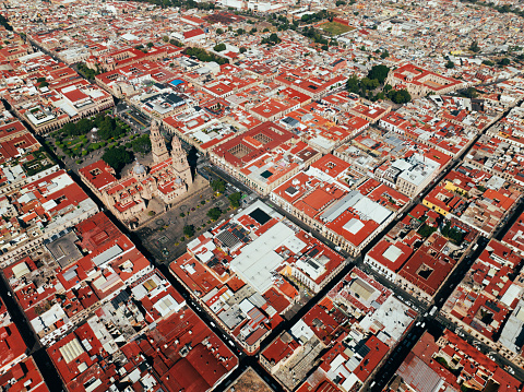 aerial view of Mexico City