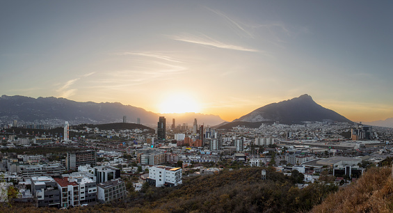 View of the city of Monterrey, Mexico