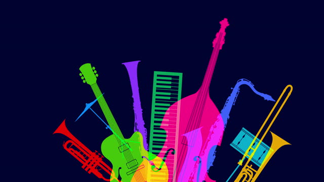 Jazz Musical Instruments Animation