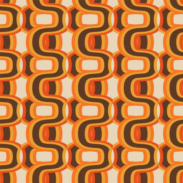 istock Retro summer 70s rainbow stripes pattern. Retrowave 80s art retro rainbow illustration. Seamless vector background. turquoise and orange retro colors 1970s. Abstract geometric background. 1472160070