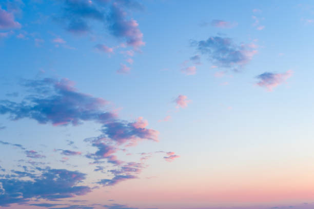 istock Peaceful view of sunset sky with colorful clouds. 1472162510