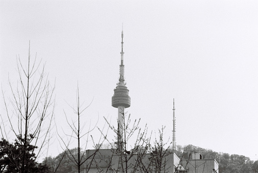 The 236-meter-tall tower marks the second highest point in Seoul and is considered a local landmark.