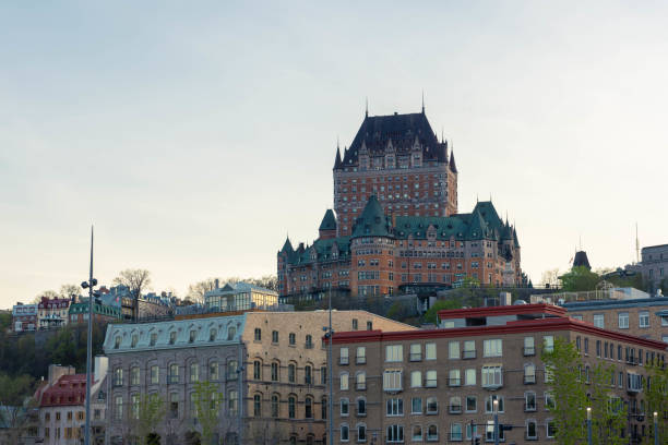 istock The old Quebec City with the Frontenac castle 1472171905