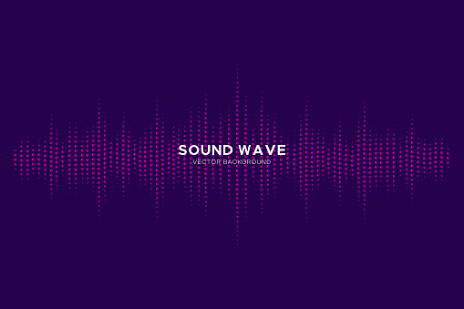 Abstract digital technology equalizer, sound wave pattern element