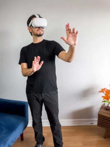 Photo of Playing with a VR headset