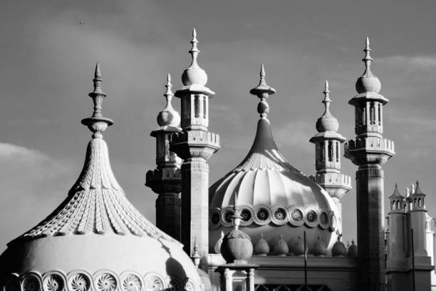 Captured in Brighton on the 15th January 2023. The Royal Pavilion, and surrounding gardens, are also known as the Brighton Pavilion. The landmark building is famous for its Indian palace design.