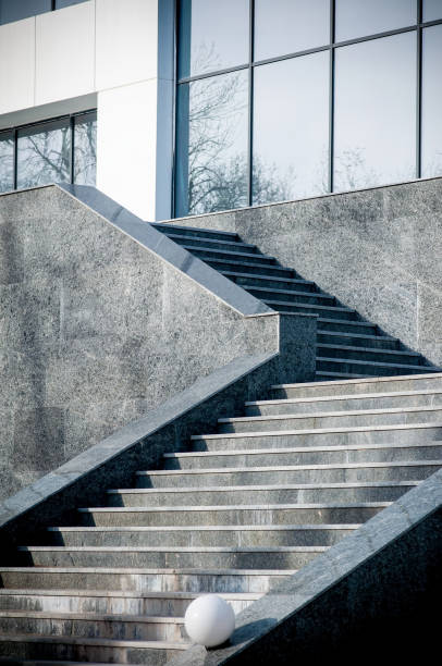 istock Steps, contemporary granite stone stairs. Architectural details, exterior 1472223126
