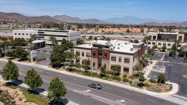 istock Urban core of Downtown Menifee California 1472225129