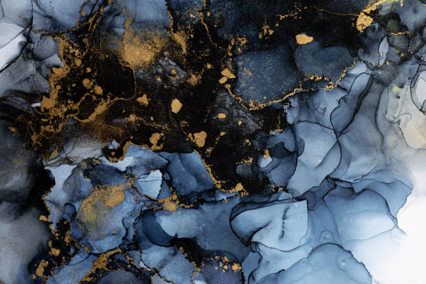 istock Marble ink abstract art from exquisite original painting for abstract background 1472227322