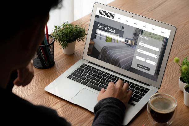 istock Online hotel accommodation booking website provide modish reservation system 1472229969