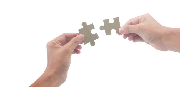 istock Connecting jigsaw puzzle. Business solutions success 1472233990
