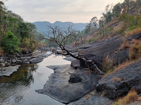 Beautiful mountain valley in Kakkadampoyil, Calicut, Kerala, India.