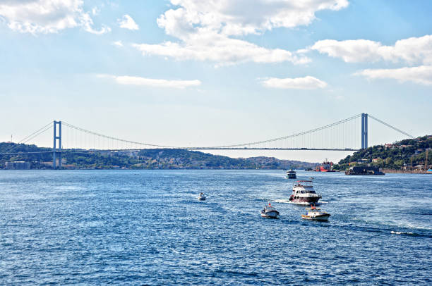 istock Bosphorus Bridge and Istanbul cityscape 1472237863
