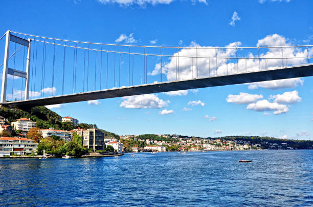 istock Bosphorus Bridge and Istanbul cityscape 1472238753