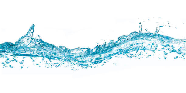 голубые пузырьки воды и воздуха в бассейне на фоне png - water splashing wave drop стоковые фото и изображения