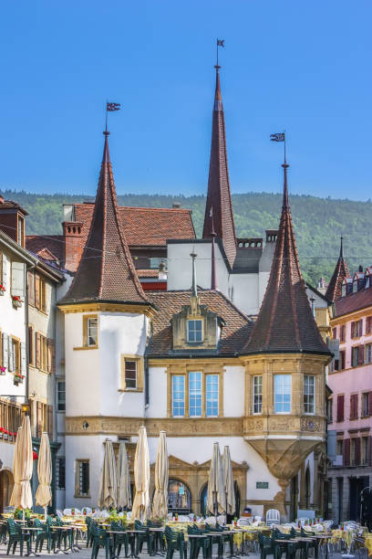 istock Market square in Neuchatel, Switzerland 1472242583