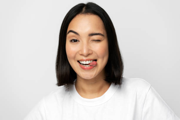 Free Stock Photo of Woman winking at the camera | Download Free Images ...