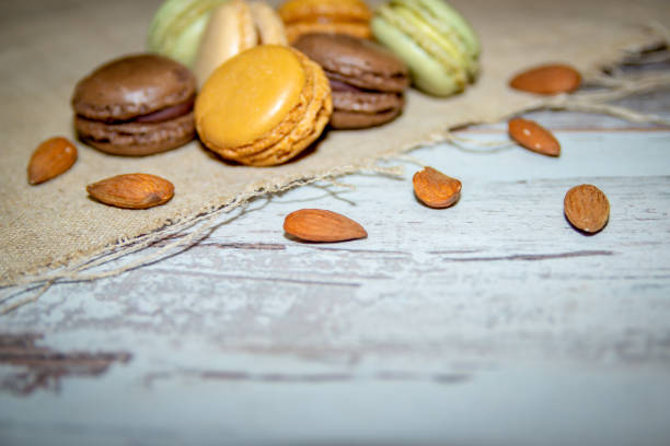 Sweet Pastel Colored Macarons
