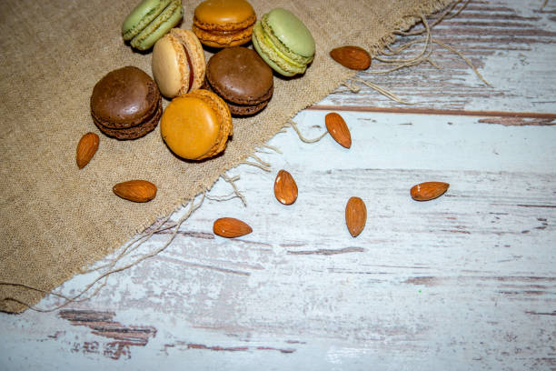 Sweet Pastel Colored Macarons