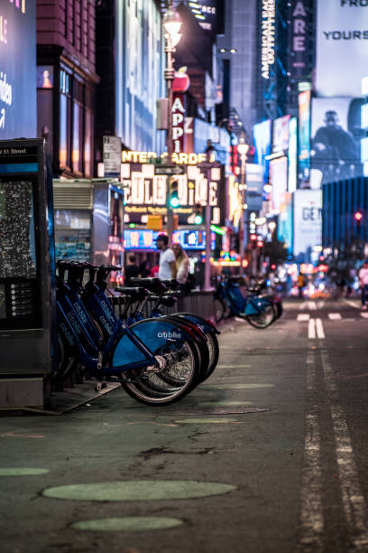 istock Night empty streets of New York 1472251939