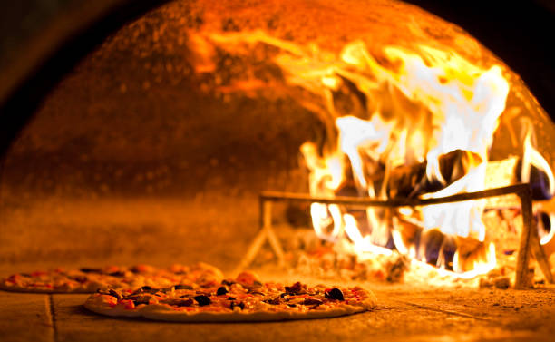 Making pizza in Italian restaurant
