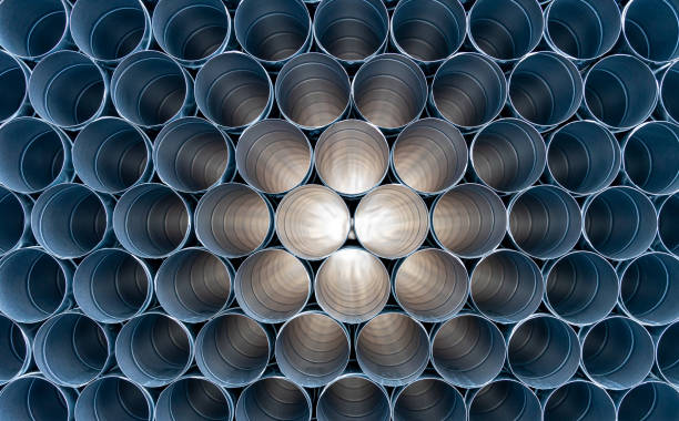 istock Full Frame Shoot Of Metallic Pipes 1472259717
