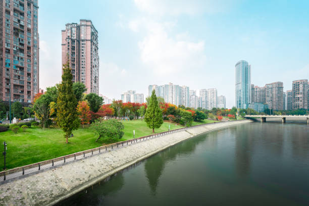 istock Sunny Chengdu Financial City 1472261363