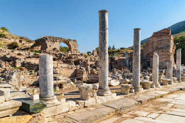 istock Awesome view of columns in Ephesus (Efes) at Turkey 1472267747