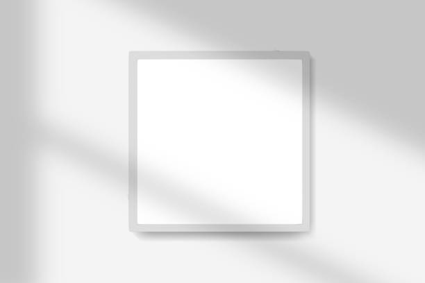 istock Photo Frames isolated on white, realistic square frames mockup. Empty framing for your design. Photo template for picture, painting, poster, lettering or photo gallery with shadow overlay. 1472270763