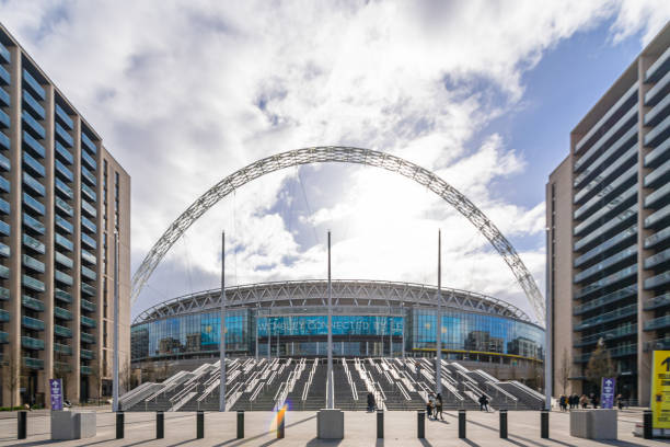 London, UK - 04 May 2024: Famous Wembley football staduim in London