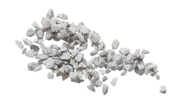 istock Rock gravel fly explosion fall, gray stone pebbles rock explode abstract cloud fly. Construction rock stone splash in air, object design. White background isolated freeze shot, selective focus blur 1472274995