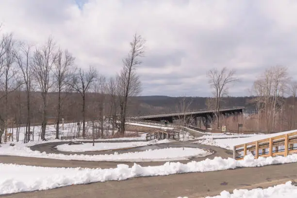 Photo of Kinzua state park bridge tourist travel attraction, national park, outdoors, Pennsylvania