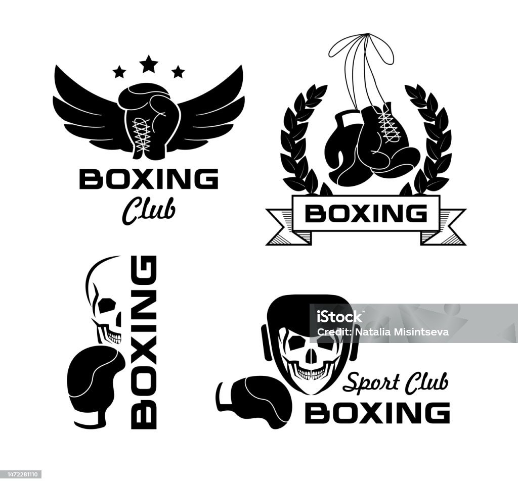 Box Club Fight Logo Champion Badge Vintage Seal Icon Sport Academy ...