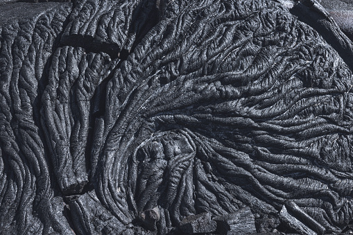 Texture of lava fields in Big Island