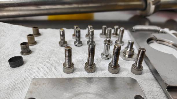 istock Metal bolt of machine 1472288070