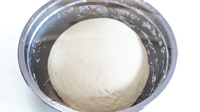 The fermentation process of the dough