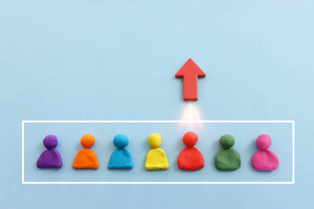 istock Red arrow and people figures. Leadership and growth concept 1472297734