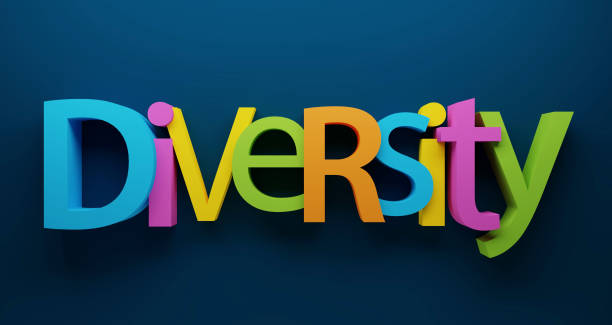 istock 3D render of DIVERSITY colorful typography 1472297803
