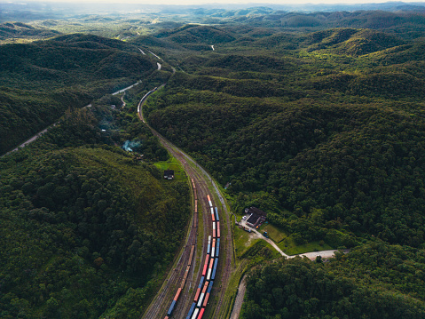 Commercial logistics train