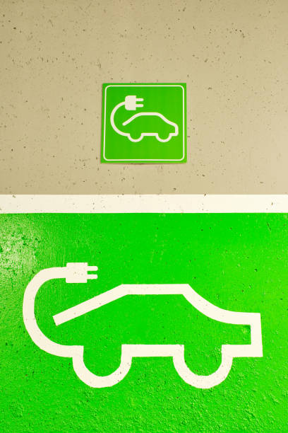 istock Parking spaces equipped with charging points for electric vehicles, promoting sustainable mobility and energy efficiency 1472302350