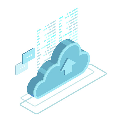 Cloud Computer Technology Design Element Modern 3d Design Stock ...