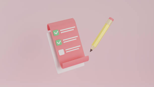 istock Clipboard and pencil on pink background. Notepad icon. Clipboard task management todo check list, work project plan concept, fast checklist, productivity checklist. 3d rendering 1472307731