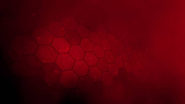 istock red asbtract digital background for video game or website design with hexagonal pattern in a dark space and copy space 1472307778