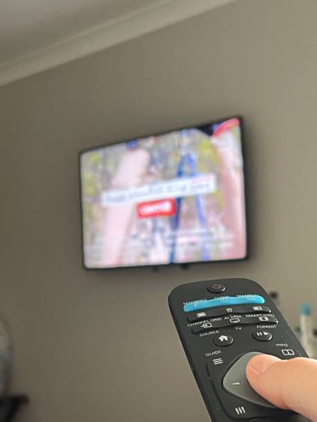 istock TV remote control in the hand 1472308935
