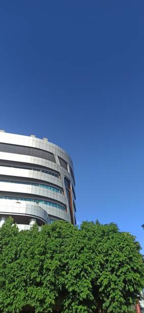 istock Modern and unique building architecture in the city 1472316895