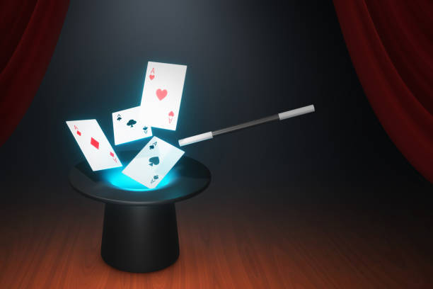 istock Magic wand trick on the stage 3d illustration 1472321409