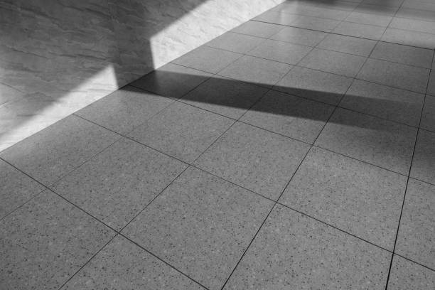 istock The lighting effect of corridor floor in modern architecture 1472326002