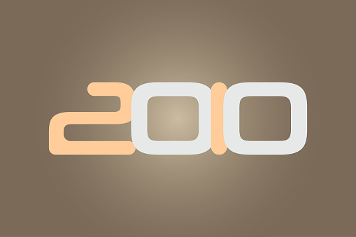 Year 2010 numeric typography text vector design on gradient color background. 2010 historical calendar year logo template design.